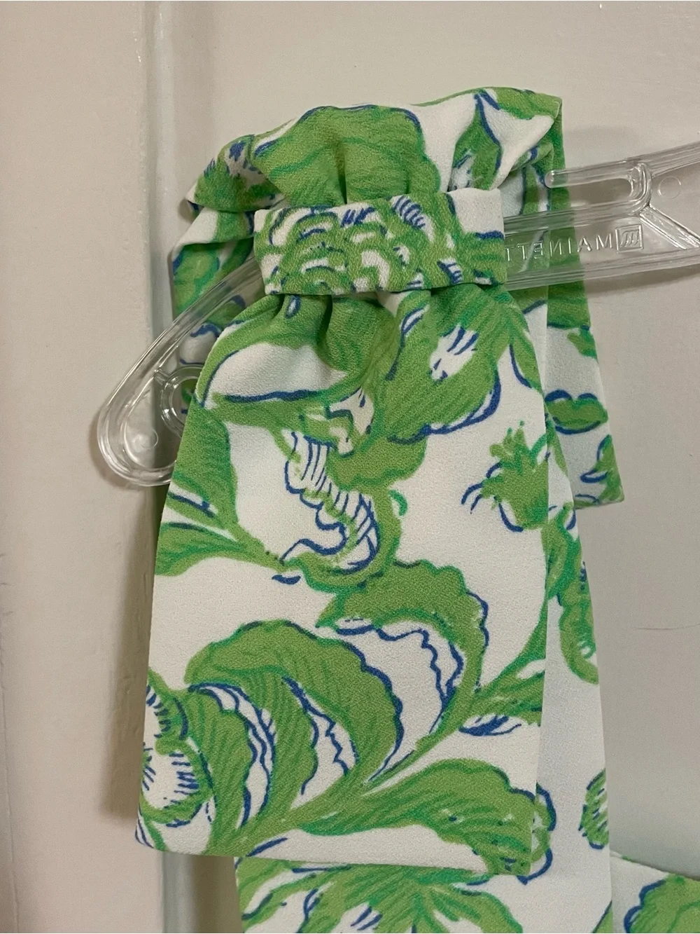 Lilly Pulitzer Green white blue anders skirted romper size large - Picture 3 of 10